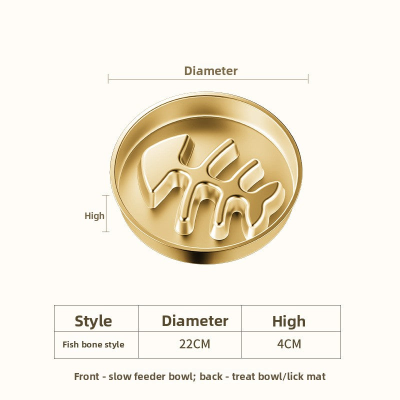 Stainless Steel Pet Slow Feeder Bowl