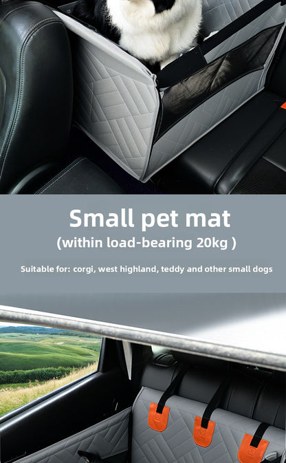 Car Pet Mat with Hard Bottom and Safety Seat Belt