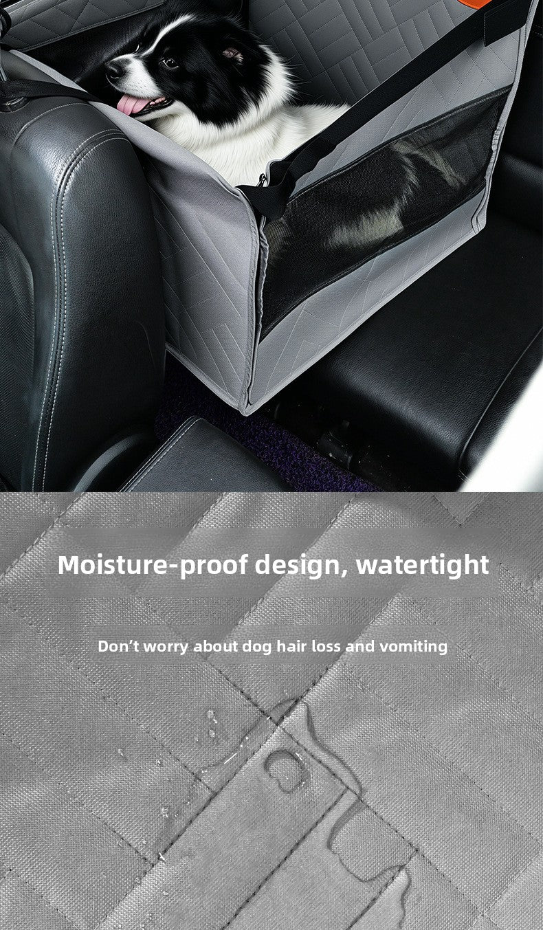 Car Pet Mat with Hard Bottom and Safety Seat Belt