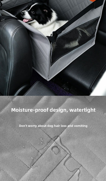 Car Pet Mat with Hard Bottom and Safety Seat Belt