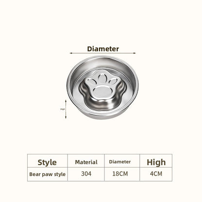 Stainless Steel Pet Slow Feeder Bowl