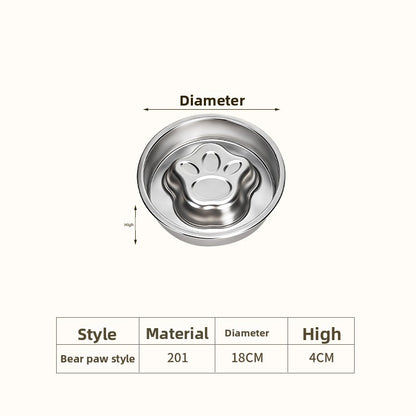 Stainless Steel Pet Slow Feeder Bowl