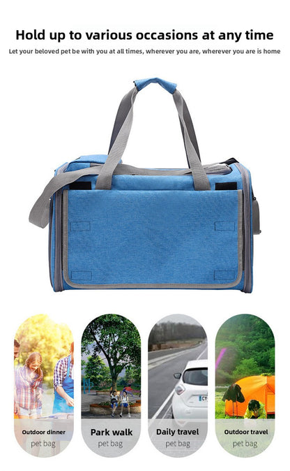 Cat Carrier Bag Portable Breathable Foldable Pet Carrier